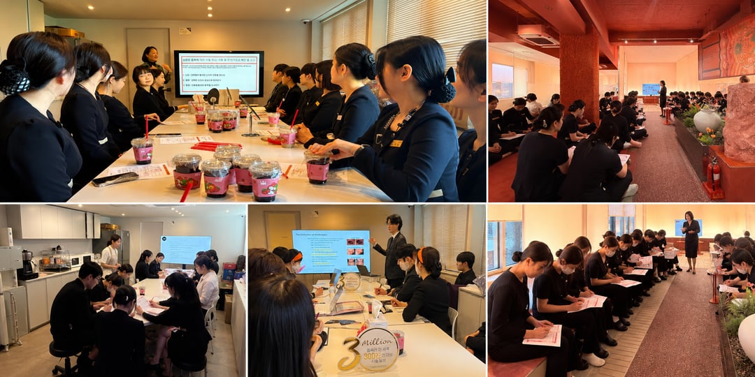 Staff training sessions at DayBeau Gangnam