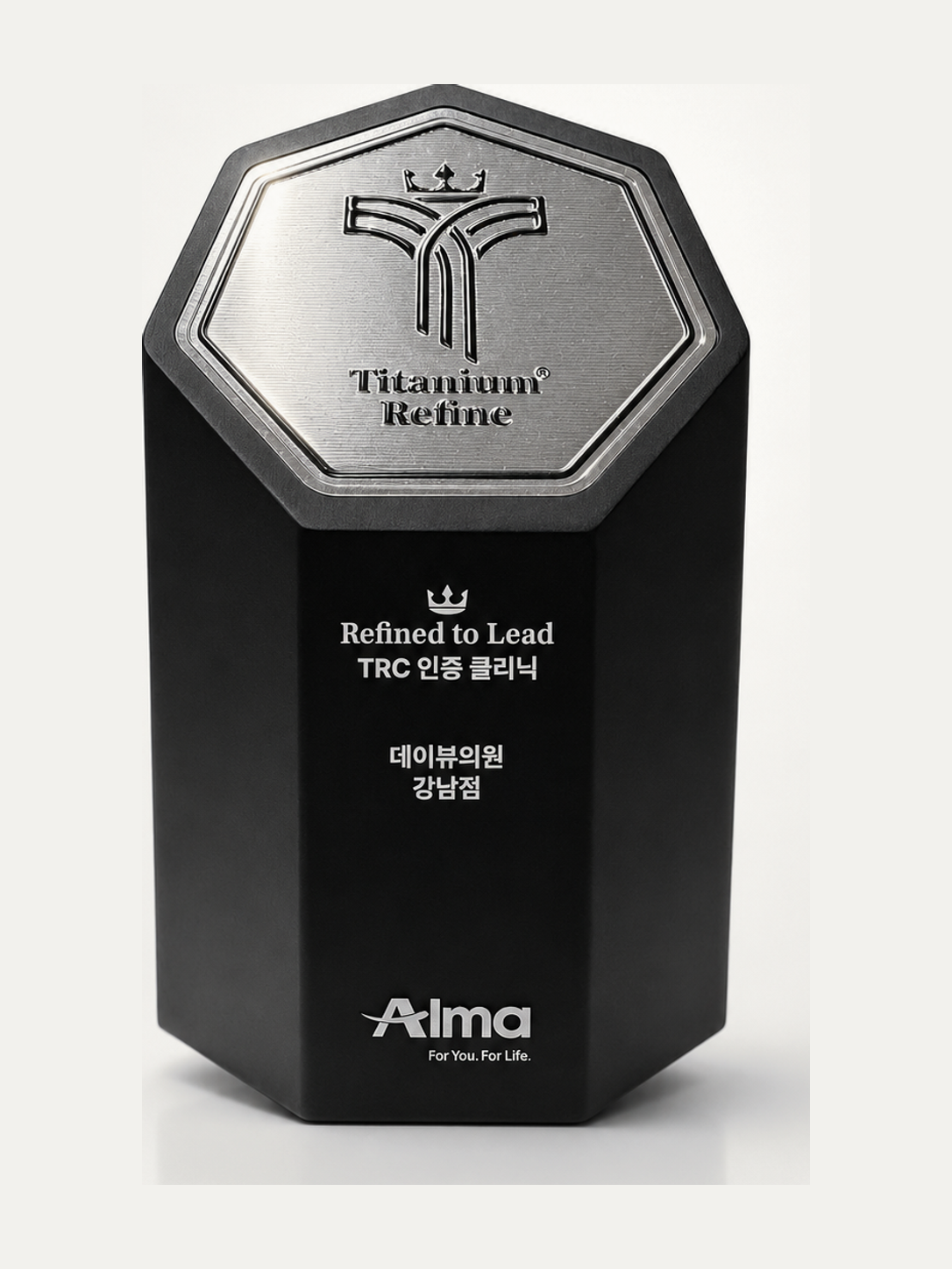 Alma Titanium TRC certified clinic plaque